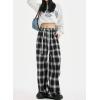 imageDarong Womens Lounge Pants Plaid Teen Clothing Comfy Baggy Trendy Cute Drawstring Waist with Pockets