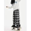 imageDarong Womens Lounge Pants Plaid Teen Clothing Comfy Baggy Trendy Cute Drawstring Waist with Pockets
