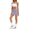 imageDarong Womens Tennis Skirt with Pockets Shorts High Waisted Side Slit Skort Workout Golf Skirt Athletic SkortsLight Purple