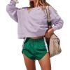 imageDarong Womens Oversized Cropped Sweatshirts Crewneck Long Sleeve Workout Pullover Hoodies Fall Fashion OutfitsLight Purple