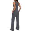 imageDarong Womens 2 Piece Outfits Lounge Sets Sleeveless Tank Tops Wide Leg Pants Sets Tracksuits Match SetsGrey29 Inseam