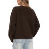 imageDarong Womens Cropped Cardigan Sweaters Long Sleeve Knit Y2k Button Down Fall Outfits Fashion Clothing 2025Coffee