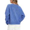 imageDarong Womens Cardigan Sweaters Lightweight Button Down Long Sleeve Knit Sweater Y2k Fall Outfits Fashion Clothing 2025Blue