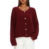 imageDarong Womens Cardigan Sweaters Lightweight Button Down Long Sleeve Knit Sweater Y2k Fall Outfits Fashion Clothing 2025Red