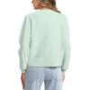imageDarong Womens Casual Cropped Cardigan Lightweight Button Down Long Sleeve Knit Sweater Fall Outfit TopLight Green
