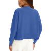 imageDarong Womens Casual Cropped Cardigan Lightweight Button Down Long Sleeve Knit Sweater Fall Outfit TopSky Blue