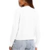 imageDarong Womens Lightweight Button Down Cardigan Long Sleeve Casual Crew Neck Soft Knit Outfits Sweater TopsWhite