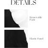 image:imageDarong Womens Halter Tank Tops with Built in Bra Double Lined Y2K Backless Slim Fitted Shirts Trendy Going Out CamisoleBlack