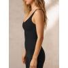 image:imageDarong Tank Tops for Women with Built in Bra Double Lined V Neck Summer Basic Going Out ShirtsBlack