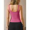 image:imageDarong Tank Tops for Women with Built in Bra Double Lined V Neck Summer Basic Going Out ShirtsRose Pink