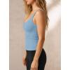 image:imageDarong Tank Tops for Women with Built in Bra Double Lined V Neck Summer Basic Going Out ShirtsSky Blue