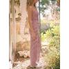 image:imageDarong Womens 2 Piece Matching Lounge Set Striped Sleeveless Top Wide Leg Pants 2026 Travel Clothing SetsStripewine Red