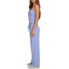 image:imageDarong Womens Summer Outfits 2 Piece Lounge Set Spaghetti Strap Tank Top Wide Leg Pants Matching Sets Travel ClothingLight Blue
