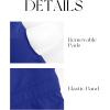 image:imageDarong Womens Strapless Built in Bra Tube Top Double Lined NonSlip Backless Crop Tanks Fashion Going Out Y2K ClothesRoyal Blue