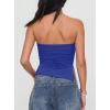 image:imageDarong Womens Strapless Built in Bra Tube Top Double Lined NonSlip Backless Crop Tanks Fashion Going Out Y2K ClothesRoyal Blue